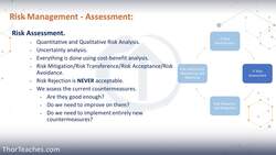 CISSP® Certification Domain 1 Security and Risk Management Video Boot Camp for 2022 - Risk Management - Assessment Part 1 Instructional Video