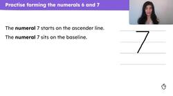 Formation of numerals 6-10 Instructional Video