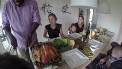 Holiday Season Mix Race Friend Family Indoor Stock Footage