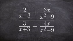 Learn how to simplify a complex rational expression by multiplying by the LCD Instructional Video