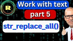 str_replace_all() Function in R | Text Replacement with stringr Package Instructional Video