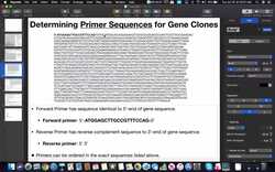 Primer Design for Cloning ENTIRE Gene Sequence Instructional Video