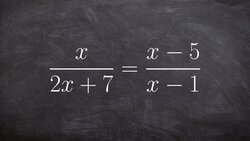 Solving a rational expression by multiplying the LCD on both sides of the equation Instructional Video