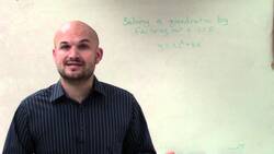 Tutorial - Promo solving a quadratic by factoring out a GCF Instructional Video