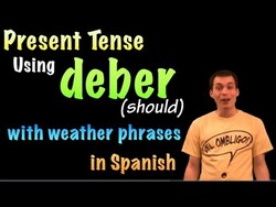 01058 Spanish Lesson - El tiempo, el clima y deber Instructional Video