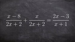 Learning to solve rational equations (mistake) Instructional Video