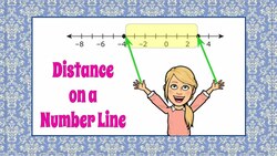 Finding Distance on a Number Line Instructional Video