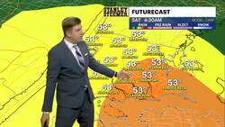 Rain and cloudy skies followed by some sunshine in New York City News Clip