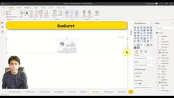 Business Intelligence with Microsoft Power BI - with Material - Creating a Sunburst Chart in Power BI Instructional Video