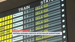 Amtrak overhead wire issues cause delays for rail riders News Clip