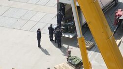 Navy kit being loaded onto HMS Queen Elizabeth aircraft carrier News Clip