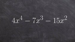 Factoring practice with a is greater that one Instructional Video