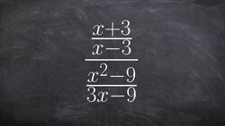 Simplifying complex fractions by writing as a multiplication problem Instructional Video