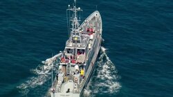 Border force escort migrant boat in English Channel News Clip