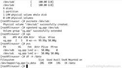 Linux Administration Bootcamp: Go from Beginner to Advanced - Extending Volume Group (VG) and Logical Volume (LV) Instructional Video