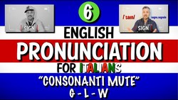 PRONUNCIA Inglese per Italiani 6 (CONSONANTI MUTE - G - L - W) Instructional Video