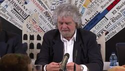 CLEAN : Italy: Beppe Grillo says he is not a popul News Clip