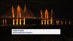 Gov. Mario M. Cuomo Bridge lit in orange to celebrate The Arc Westchester's 75 years of service News Clip