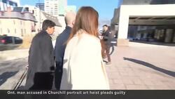 Accused pleads guilty to stealing Churchill portrait, but won’t reveal how News Clip