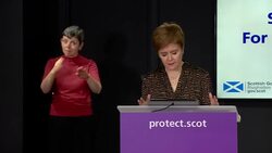 Nicola Sturgeon giving Scottish coronavirus press briefing News Clip