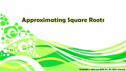 Approximating Square Roots Instructional Video