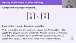 Compare mixed numbers when the denominators of fractional parts are different Instructional Video