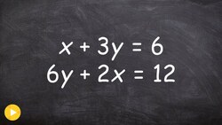 Graphing a system of equations when you have infinite many solutions Instructional Video