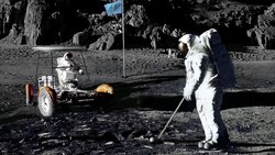 NASA Astronauts Playing Golf on the Moon Instructional Video