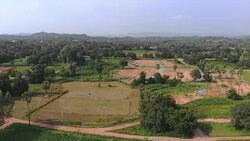 Indian Hills with Fields and Forest Stock Footage