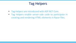 The Complete Guide to ASP.NET Core MVC (.NET 6) - Tag Helper Instructional Video