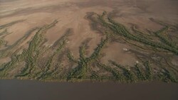 Flying over the Kimberley lowlands, Western Australia Stock Footage