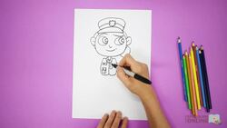 Arts and Crafts: How to Draw a Police Officer Instructional Video