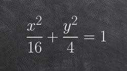 How to graph an ellipse with the center at the origin Instructional Video
