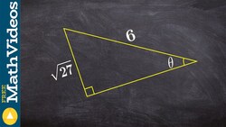 How to find all the six trigonometric function given a triangle with a radical Instructional Video