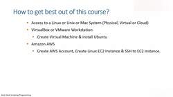 Bash Shell Scripting - Getting the Best Out of this Course Instructional Video