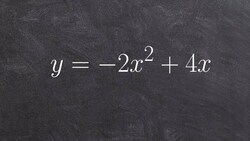 Graphing a quadratic function in standard form Instructional Video
