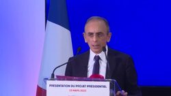 CLEAN : French poll hopeful Zemmour presents his programme to the press News Clip