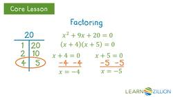 Finding Zeros of Polynomial Equations: Factoring and Zero Product Property Instructional Video