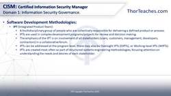 CISM Certification Domain 1: Information Security Governance Video Boot Camp 2019 - Software development methodologies part 2 Instructional Video