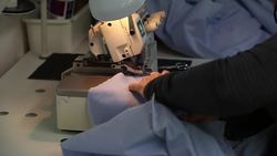 Team of volunteers sew hundreds of uniforms for frontline workers News Clip