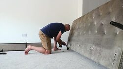 Taking a Bed Apart to Move House Stock Footage