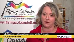 B.C. flag maker seeing rise in sales amid U.S. tariff threats News Clip