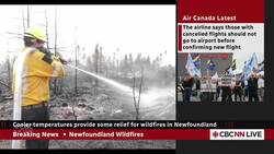Cooler temperatures provide some relief for N.L. wildfires News Clip