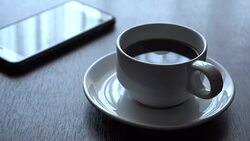 Black coffee Stock Footage