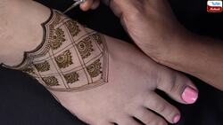 Indian Leg Mehndi Design Tutorial Instructional Video