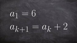How to determine the first five terms for a recursive sequence Instructional Video