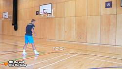 High bounce ball - Off the wall into the hoop Instructional Video