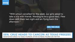 Sen. Cruz Visits Cancún As Constituents Face Cold, Water Crisis News Clip