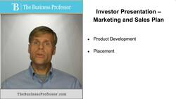 Investor Presentation - Marketing and Sales Plan Instructional Video