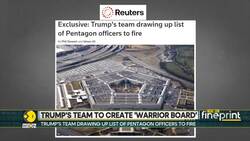 Trump's Team Drawing Up List Of Pentagon Officers To Fire News Clip